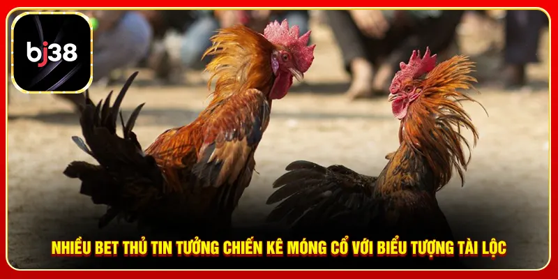Nhiều bet thủ tin tưởng chiến kê móng cổ với biểu tượng tài lộc